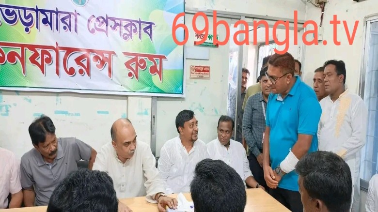 ব্যারিস্টার রাগীব রউফ চৌধুরীর ভেড়ামারা প্রেসক্লাবে মতবিনিময়,