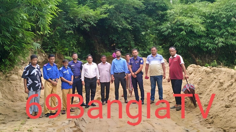 অবৈধভাবে উত্তোলিত ৬শ ঘনফুট বালু জব্দ, মোবাইল কোর্টের অভিযান