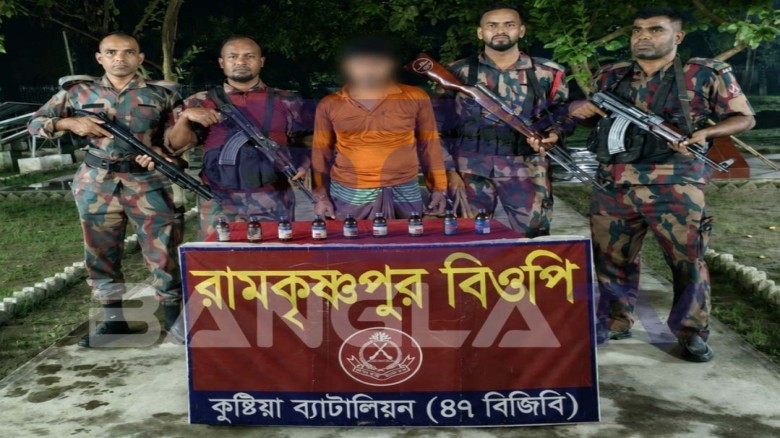 বিজিবি’র পৃথক অভিযানে ২ জন আটক, ১১ লাখ টাকার মাদক ও চোরাচালা