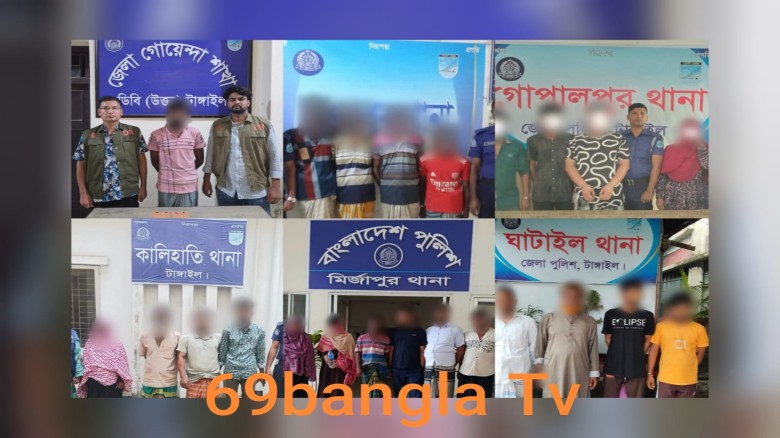 পুলিশের অভিযানে মাদকসহ গ্রেফতার ৪৬