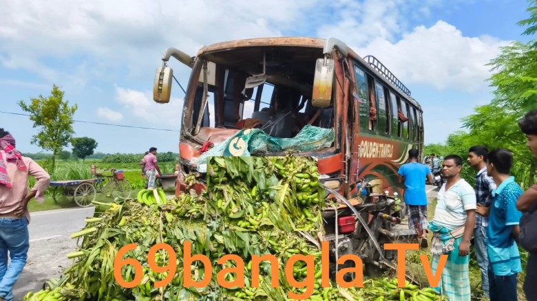 দৌলতপুরে বাস-নছিমনের মুখোমুখি সংঘর্ষে নিহত ১, আহত ১৫–২০